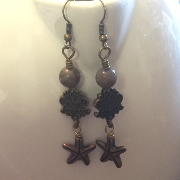 Seastar Drop Earrings - Picture 3 of 4
